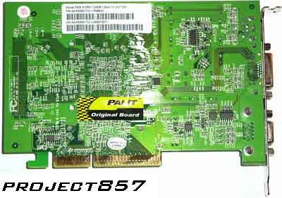 Palit GeForce 6600 PCB back