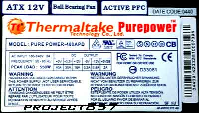 Thermaltake Silent PurePower_Label
